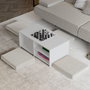 Hanah Home Gord - White Juego de mesas de café